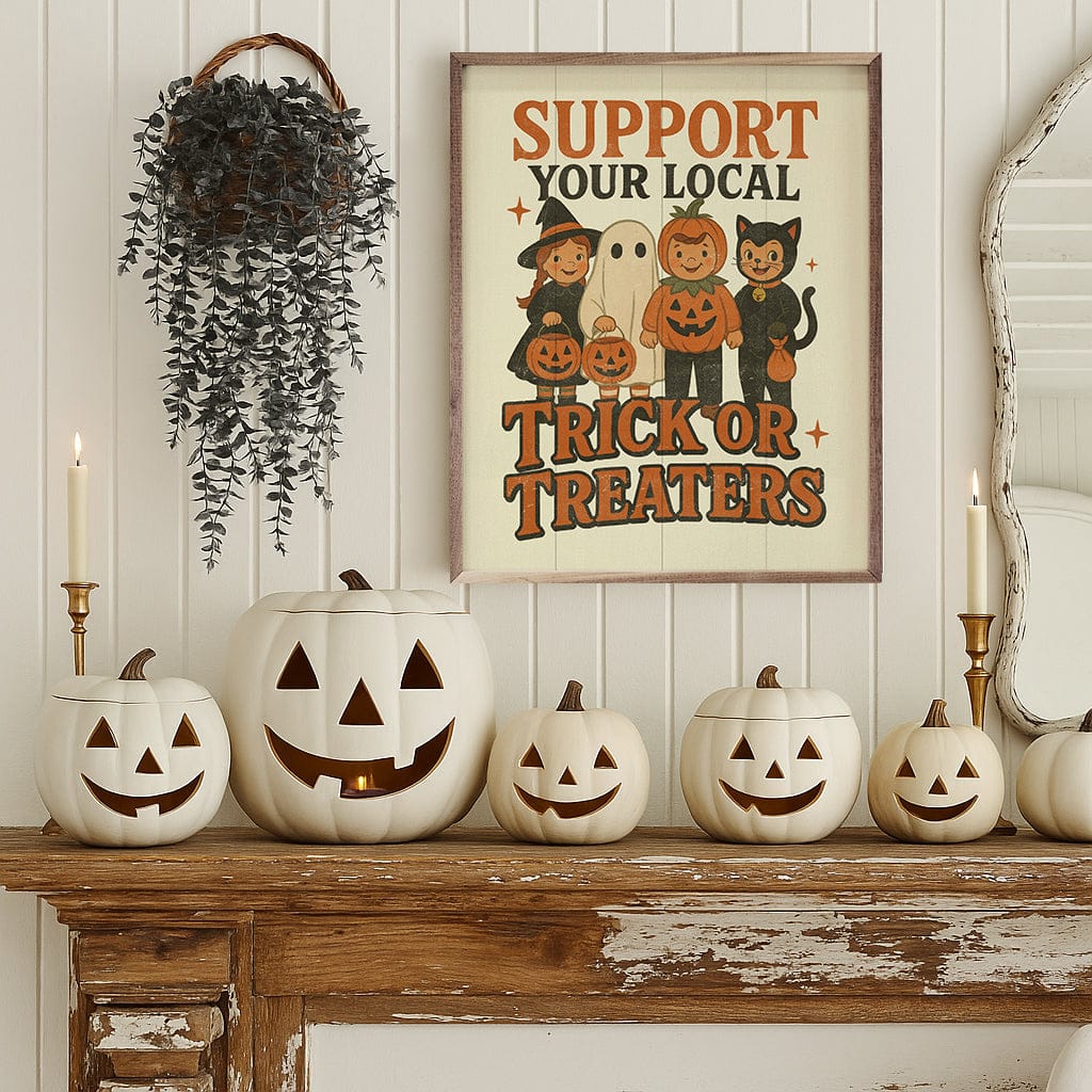 Kendrick Home Walnut Frames Support Your Local Trick Or Treaters
