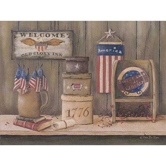 Sweet Land Of Liberty By Pam Britton Art Print - 12 X 16-Penny Lane Publishing-The Village Merchant