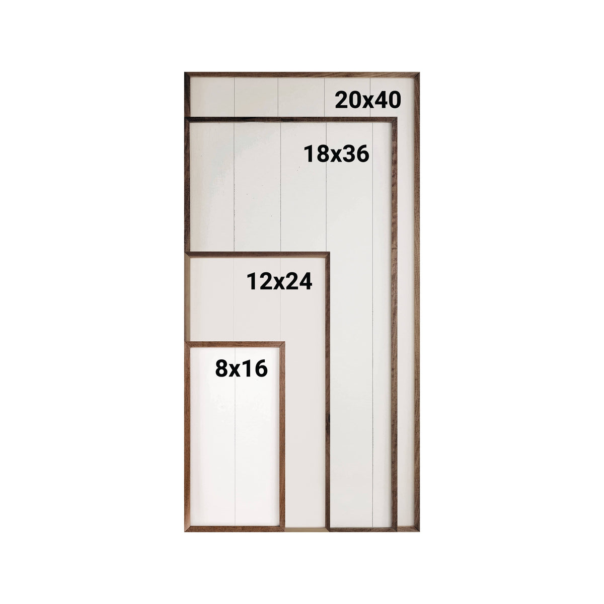 Kendrick Home Walnut Frames Tall Fall Birch Tree Printed and Framed Wall Sign