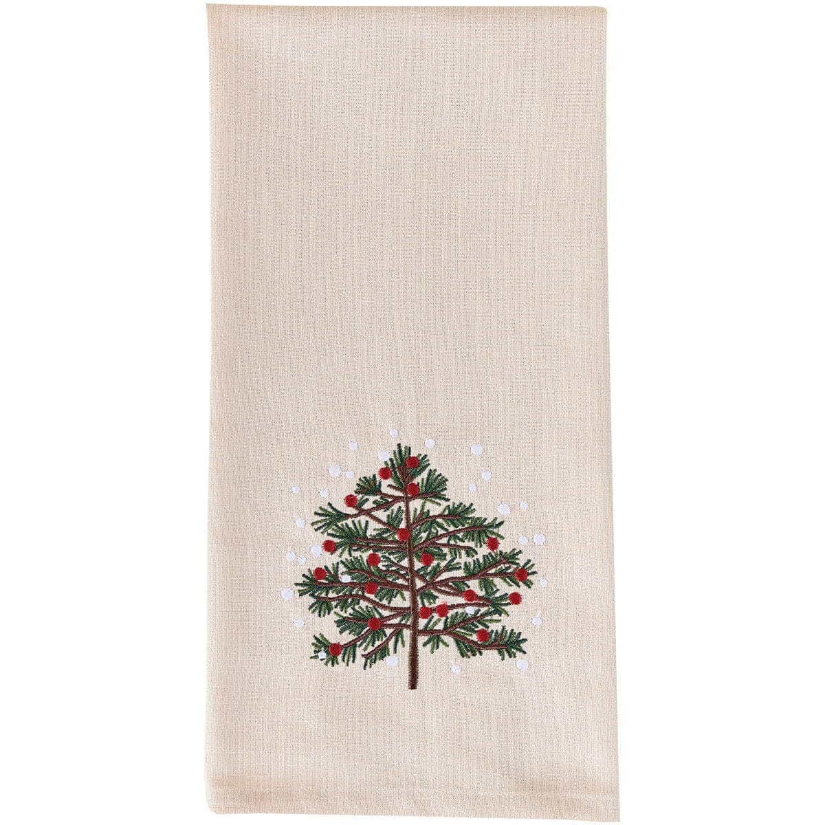 Tannenbaum Embroidered Decorative Towel Set of 2
