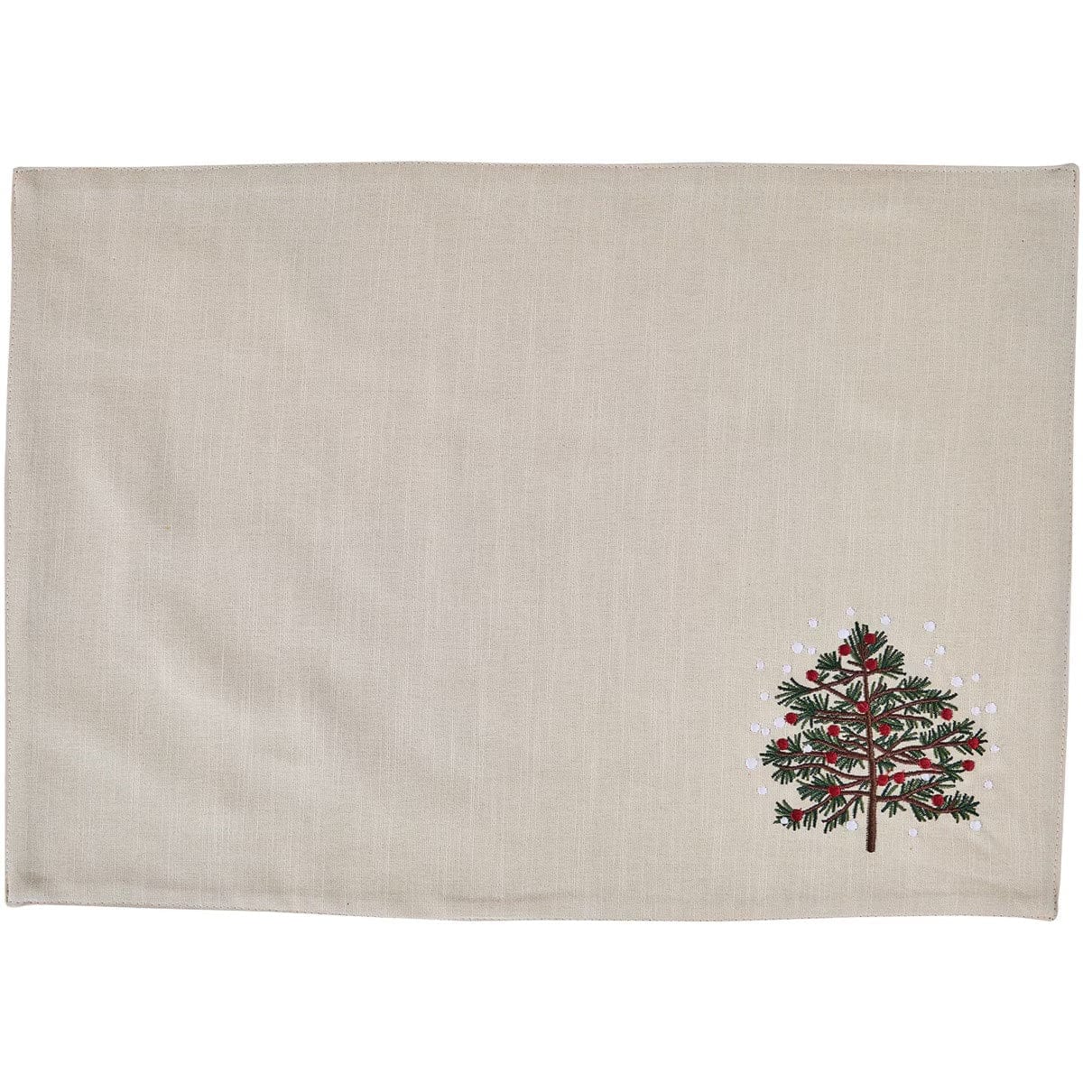 Tannenbaum Embroidered Placemat Set of 2