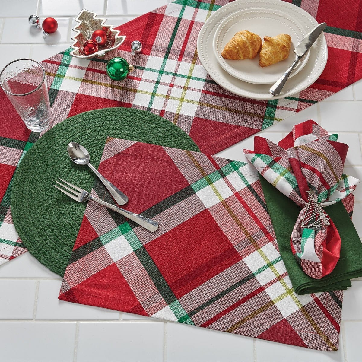 Tannon Plaid Napkin-Park Designs-The Village Merchant