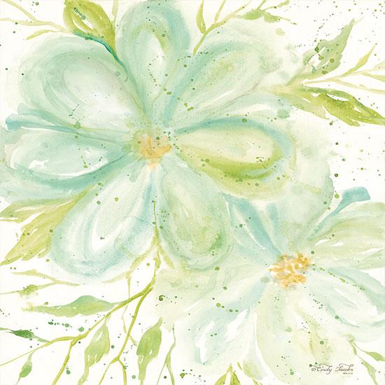 Teal Big Blooms By Cindy Jacobs Art Print - 12 X 12-Penny Lane Publishing-The Village Merchant