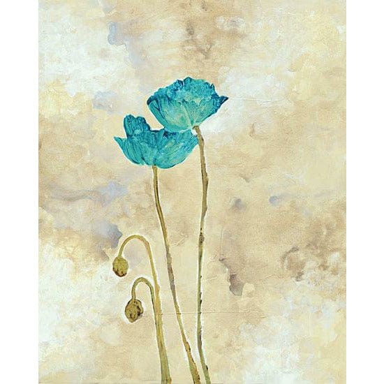 Tealqoise Flowers I By JG Studios Art Print - 12 X 16-Penny Lane Publishing-The Village Merchant