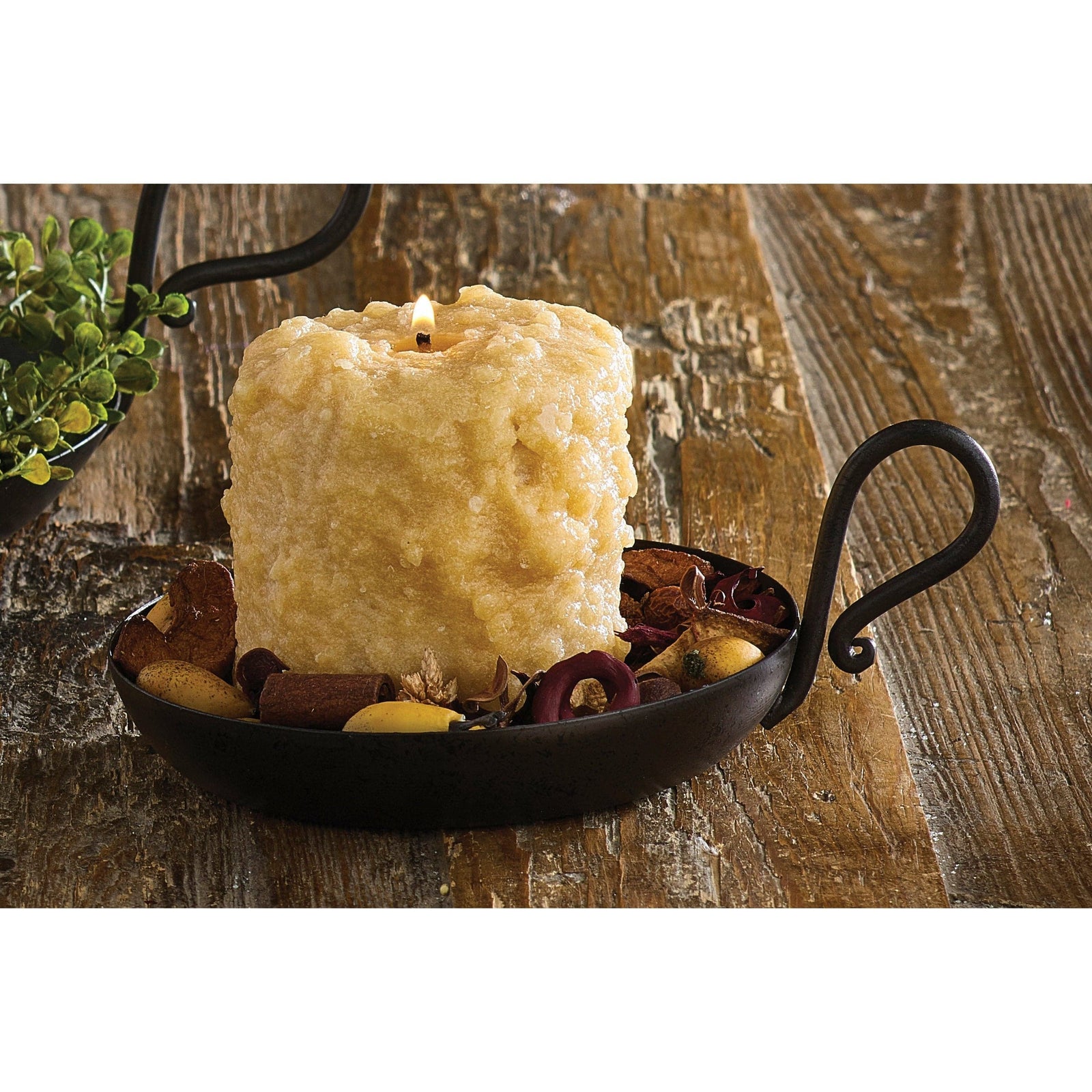 Teardrop Handle Metal Medium Candle Pan For Pillar, Votive or Tealight Candles-Park Designs-The Village Merchant