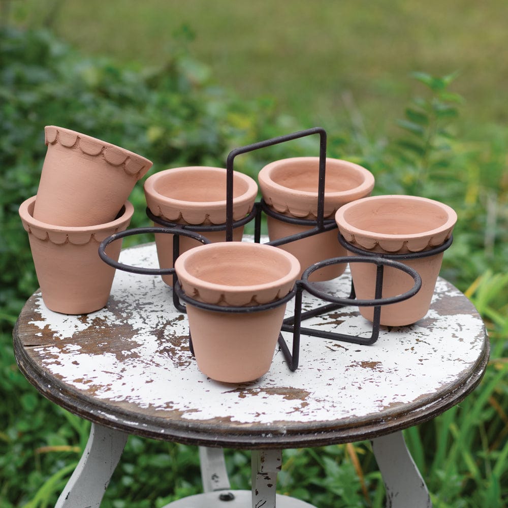 Terra Cotta Pot Caddy Planter