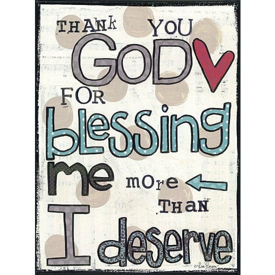 Penny Lane Publishing Thank You God By Lisa Larson Art Print - 9 X 12