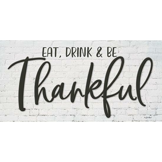 Penny Lane Publishing Thankful By Susie Boyer Art Print - 9 X 18