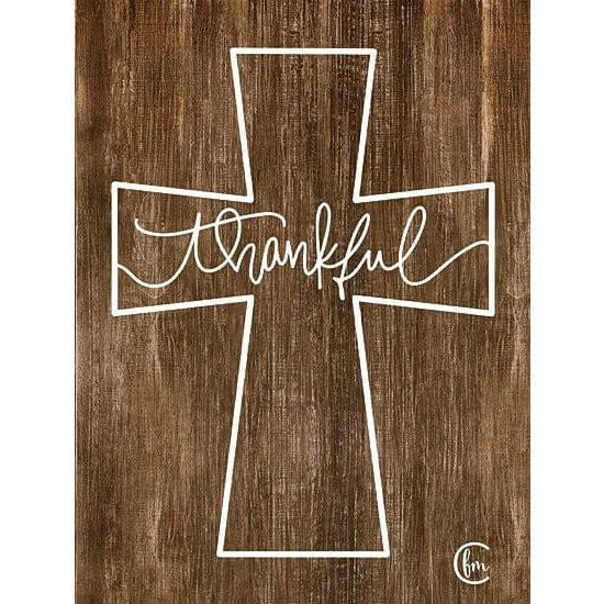 Thankful Cross By Fearfully Made Creations Art Print - 12 X 16-Penny Lane Publishing-The Village Merchant