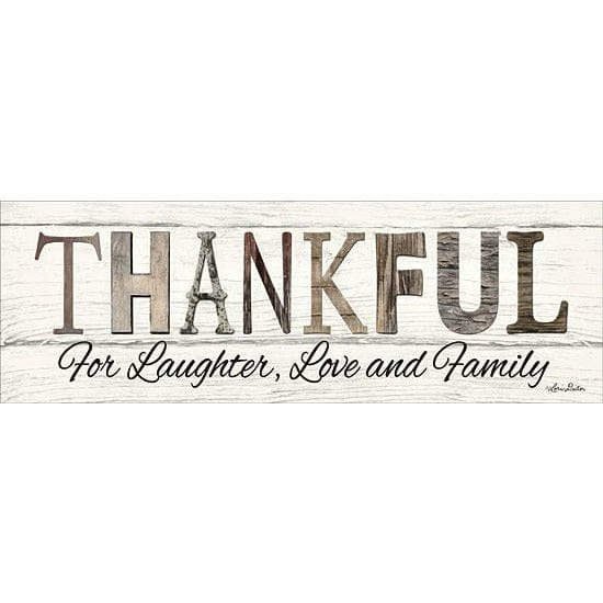 Thankful For Laughter, Love And Family By Lori Deiter Art Print - 8 X 24-Penny Lane Publishing-The Village Merchant