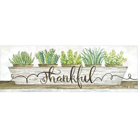 Thankful Succulent Pots By Cindy Jacobs Art Print - 6 X 18-Penny Lane Publishing-The Village Merchant