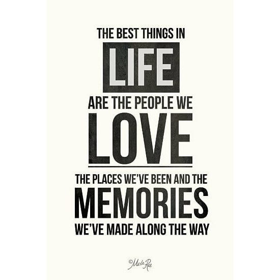 The Best Things In Life By Marla Rae Art Print - 12 X 18-Penny Lane Publishing-The Village Merchant
