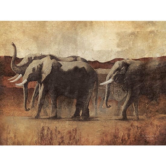Penny Lane Publishing The Elephant March By Dee Dee Reynolds Art Print - 12 X 16
