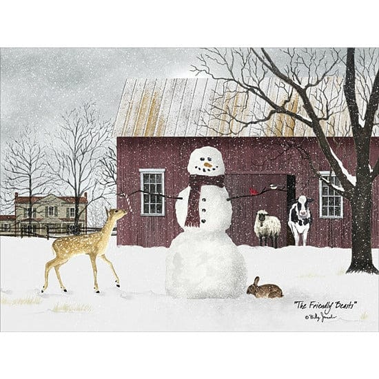 Penny Lane Publishing The Friendly Beasts By Billy Jacobs Art Print - 12 X 16