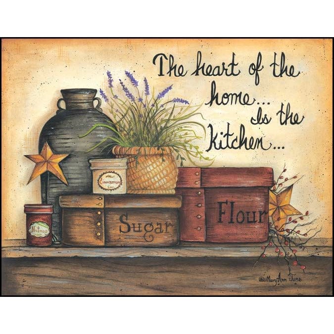 Penny Lane Publishing The Heart Of The Home By Mary Ann June Art Print - 12 X 16