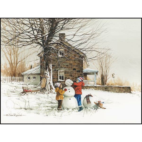 The Joy Of Snow By John Rossini Art Print - 12 X 16-Penny Lane Publishing-The Village Merchant