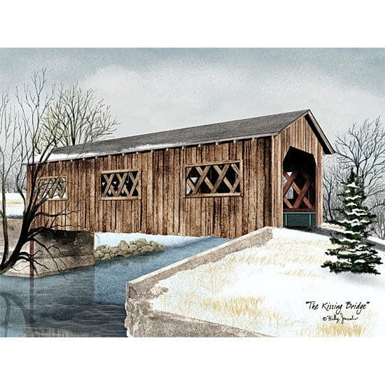 The Kissing Bridge By Billy Jacobs Art Print - 12 X 16-Penny Lane Publishing-The Village Merchant