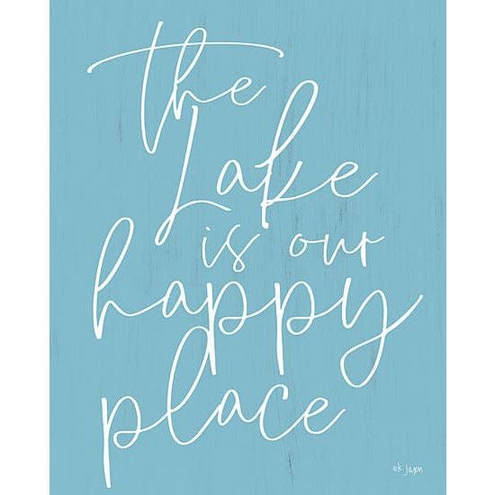 The Lake Is Our Happy Place By Jaxn Blvd Art Print - 12 X 18-Penny Lane Publishing-The Village Merchant