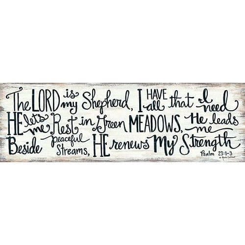 The Lord Is My Shepherd By Annie La Point Art Print - 6 X 18-Penny Lane Publishing-The Village Merchant