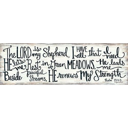 Penny Lane Publishing The Lord Is My Shepherd By Annie La Point Art Print - 6 X 18