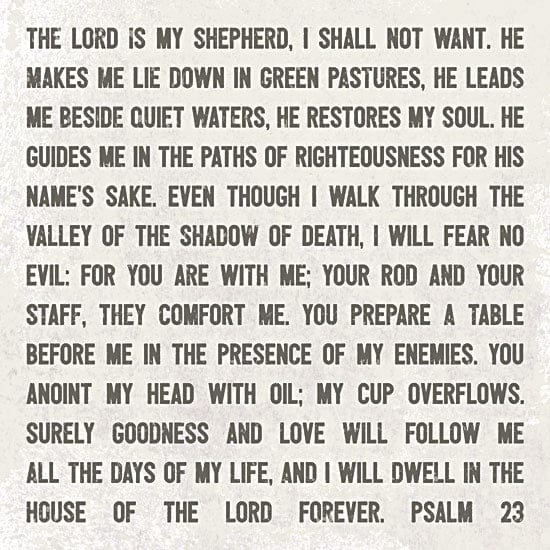 The Lord Is My Shepherd By Lauren Rader Art Print - 12 X 12-Penny Lane Publishing-The Village Merchant