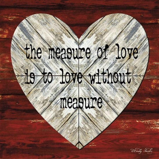 The Measure Of Love By Cindy Jacobs Art Print - 12 X 12-Penny Lane Publishing-The Village Merchant