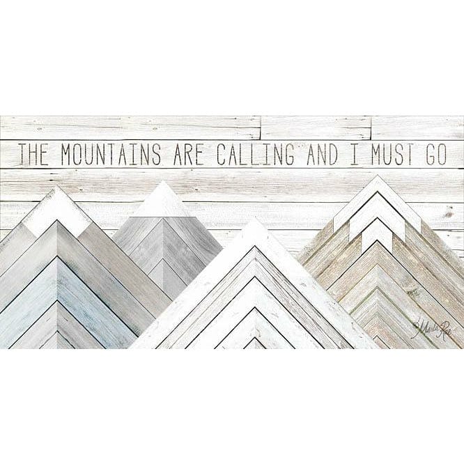 Penny Lane Publishing The Mountains Are Calling And I Must Go By Marla Rae Art Print - 12 X 24