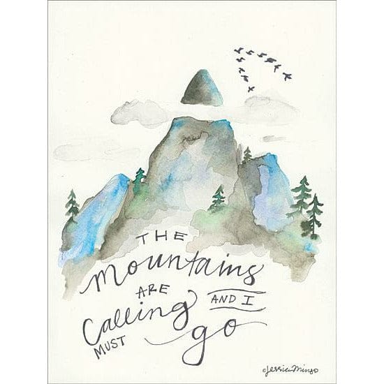 The Mountains Are Calling By Jessica Mango Art Print - 12 X 16-Penny Lane Publishing-The Village Merchant