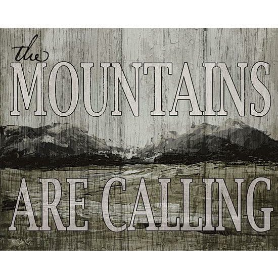 Penny Lane Publishing The Mountains Are Calling By Kate Sherrill Art Print - 12 X 16
