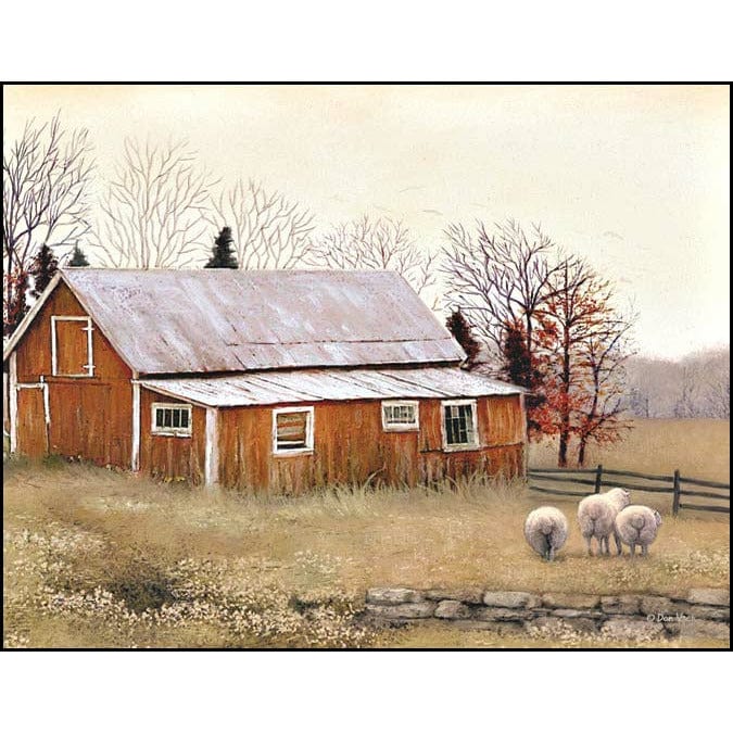 The Red Barn By Don Vack Art Print - 12 X 16-Penny Lane Publishing-The Village Merchant