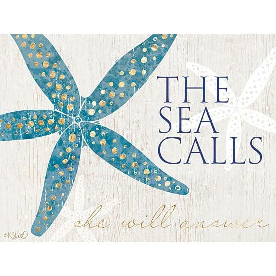 Penny Lane Publishing The Sea Calls By Kate Sherrill Art Print - 12 X 16