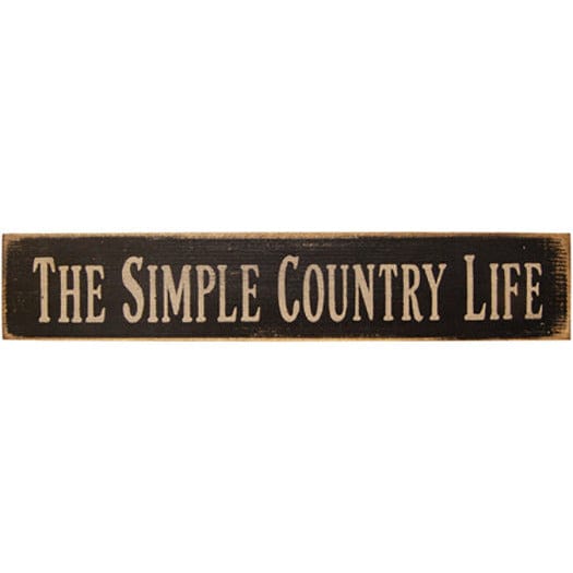 The Simple Country Life Sign - Stenciled Wood-Craft Wholesalers-The Village Merchant