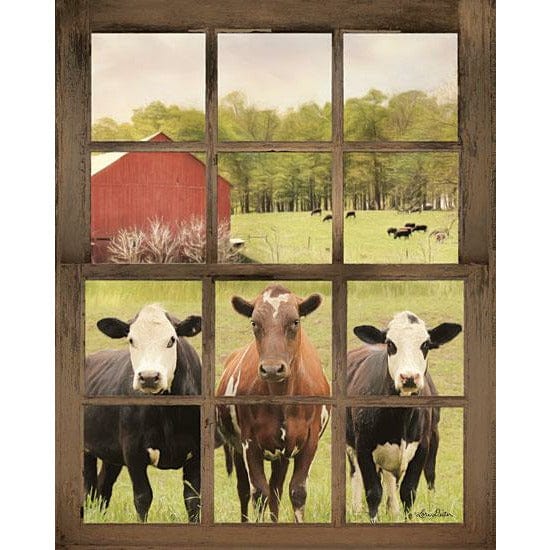 Three Moo View By Lori Deiter Art Print - 12 X 16-Penny Lane Publishing-The Village Merchant