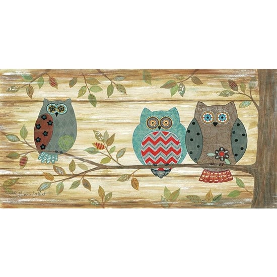 Three Wise Owls By Annie La Point Art Print - 9 X 18-Penny Lane Publishing-The Village Merchant