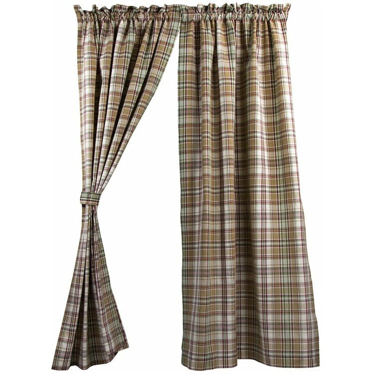 Thyme Panel Pair With Tie Backs 84" Long Lined-Park Designs-The Village Merchant