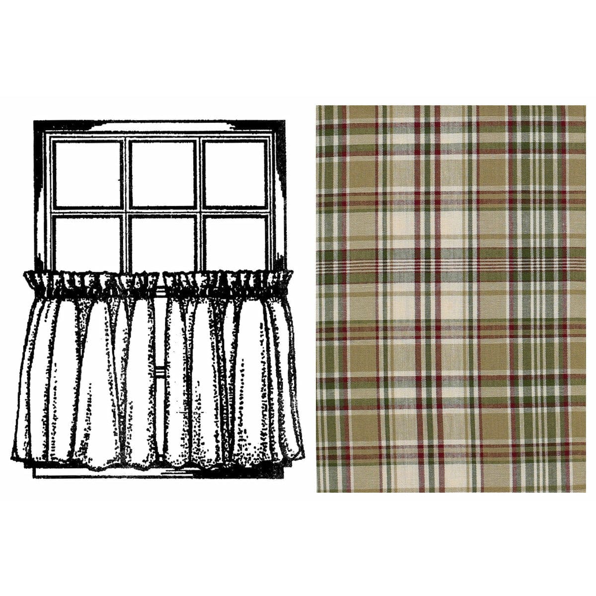 Thyme Tier Pair 36" Long Unlined-Park Designs-The Village Merchant