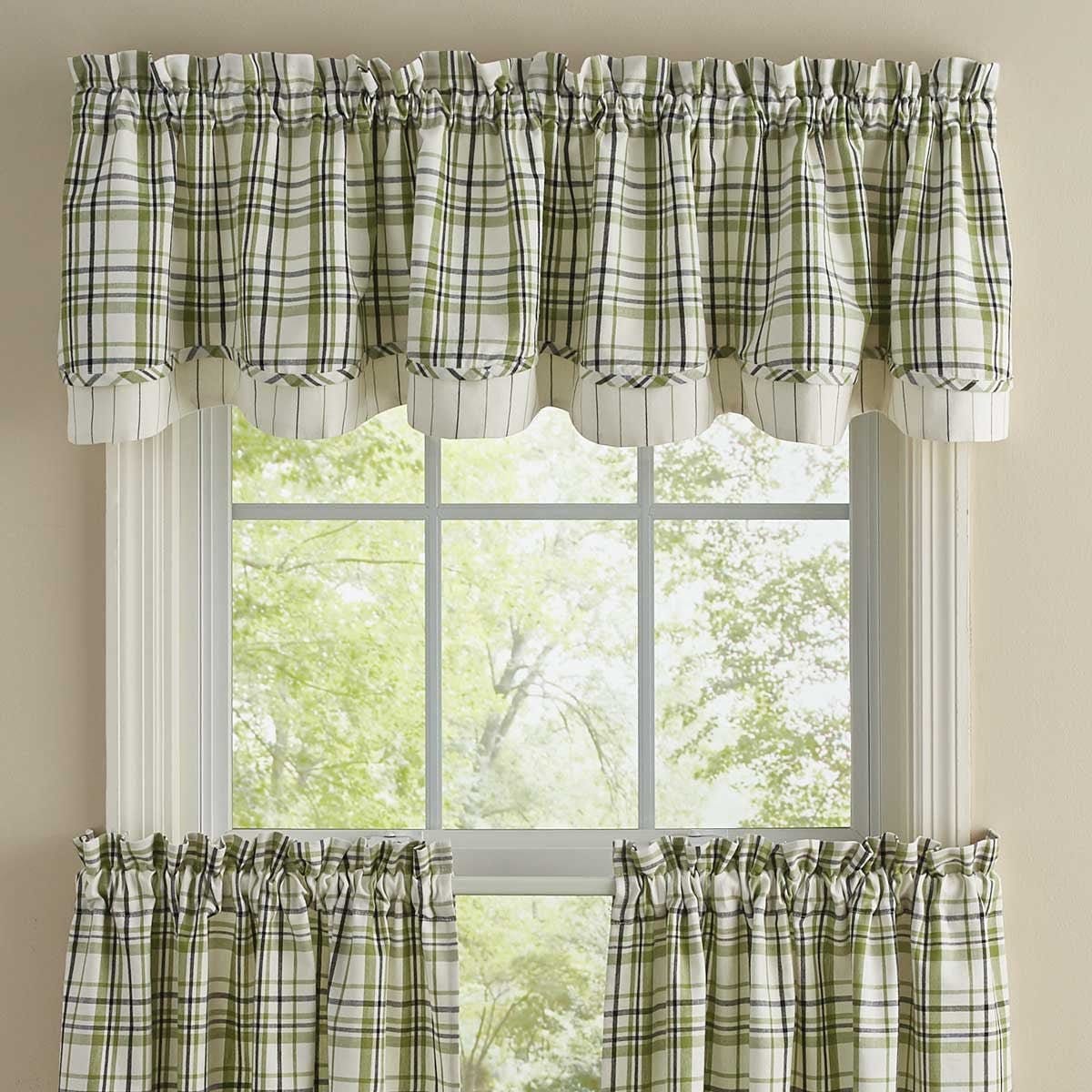 Time In A Garden Layered Valance Lined-Park Designs-The Village Merchant