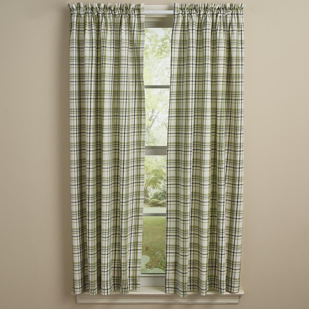 Time In A Garden Panel Pair With Tie Backs 63" Long Unlined-Park Designs-The Village Merchant