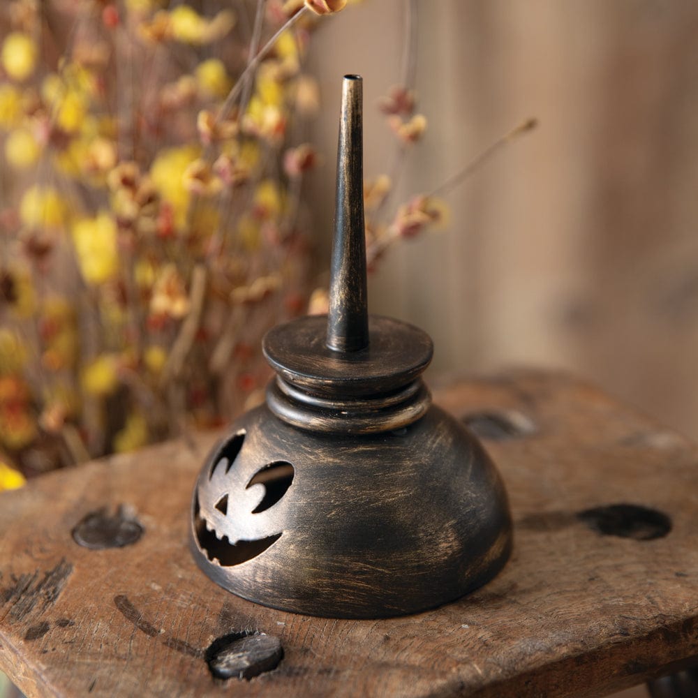 Tiny Oil Can Jack-O-Lantern Luminary