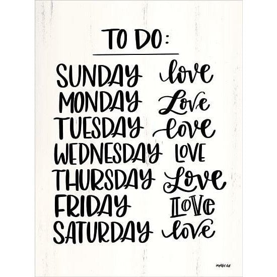 Penny Lane Publishing To Do List By Imperfect Dust Art Print - 12 X 16