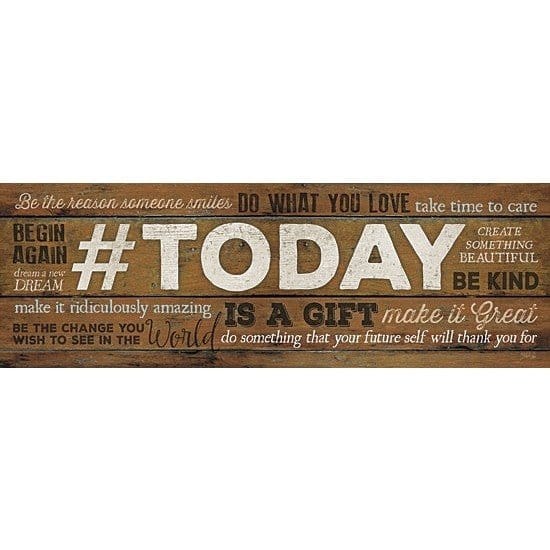 # Today Is A Gift By Marla Rae Art Print - 12 X 36-Penny Lane Publishing-The Village Merchant