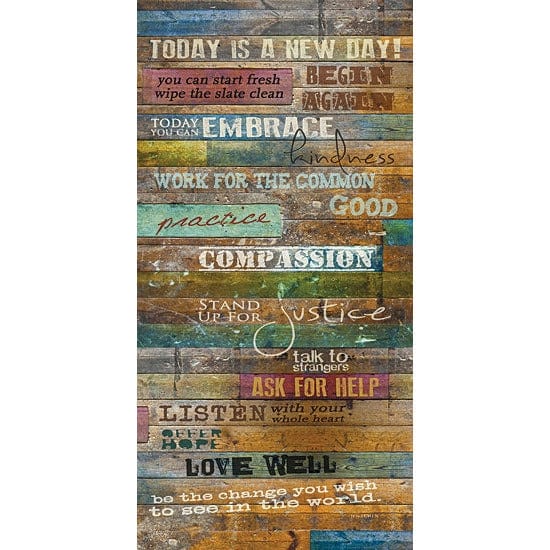 Today Is By Marla Rae Art Print - 12 X 24-Penny Lane Publishing-The Village Merchant