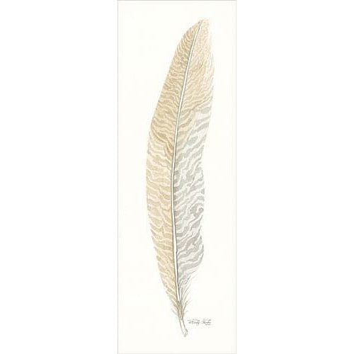 Penny Lane Publishing Tonal Feather I By Cindy Jacobs Art Print - 8 X 24