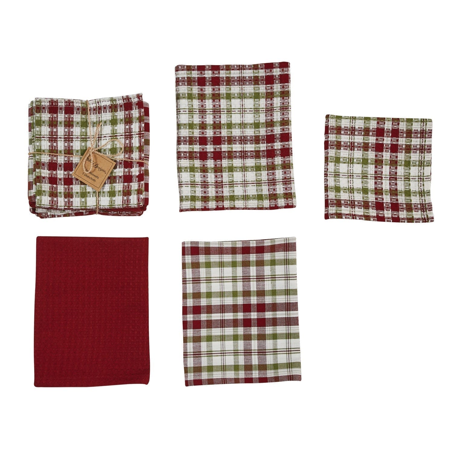 Town Square Dishtowel & Dishcloth Set 4 Pieces - 3 DT & 1 DC-Park Designs-The Village Merchant