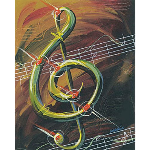 Treble Clef By Deb Collins Art Print - 8 X 10-Penny Lane Publishing-The Village Merchant