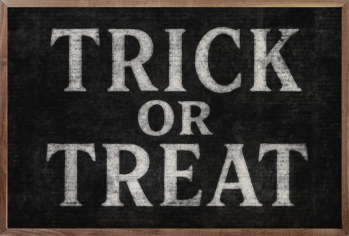 Kendrick Home Walnut Frames 8x5 / Black Trick Or Treat