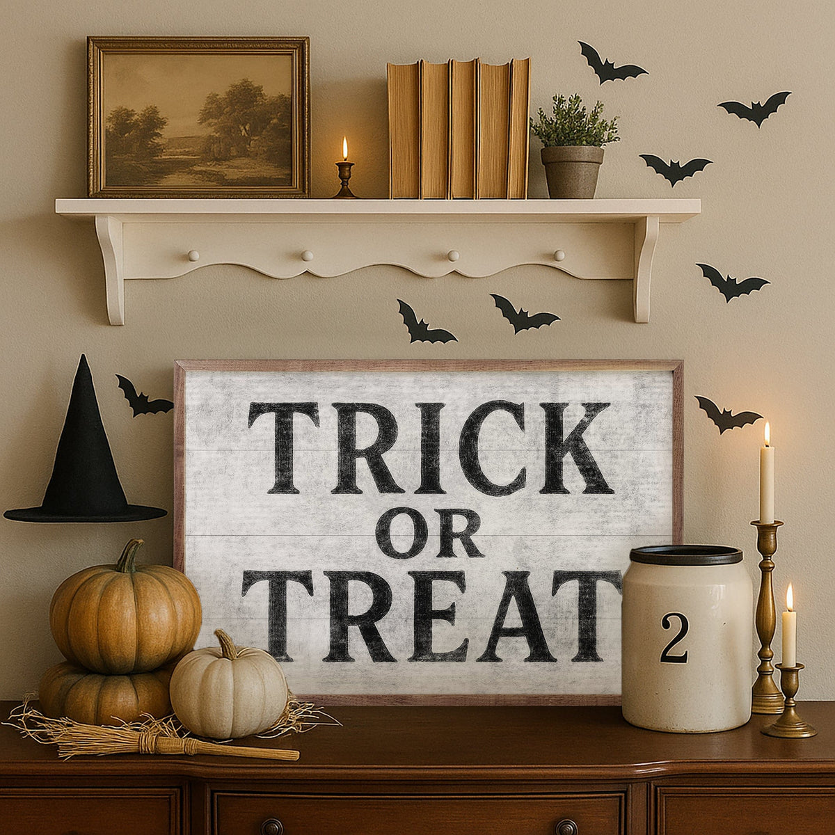 Kendrick Home Walnut Frames Trick Or Treat