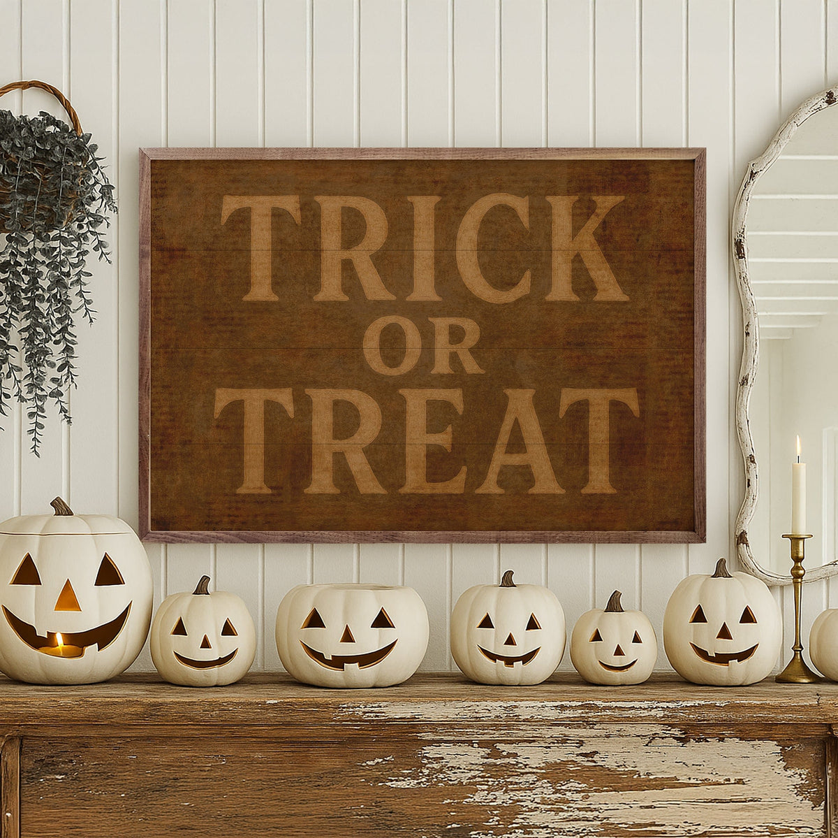 Kendrick Home Walnut Frames Trick Or Treat