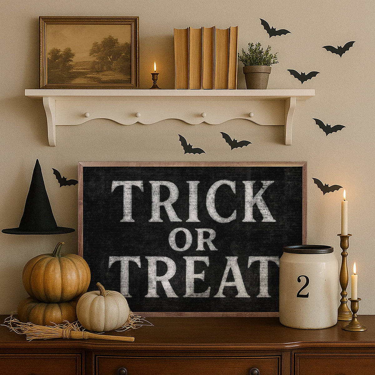 Kendrick Home Walnut Frames Trick Or Treat
