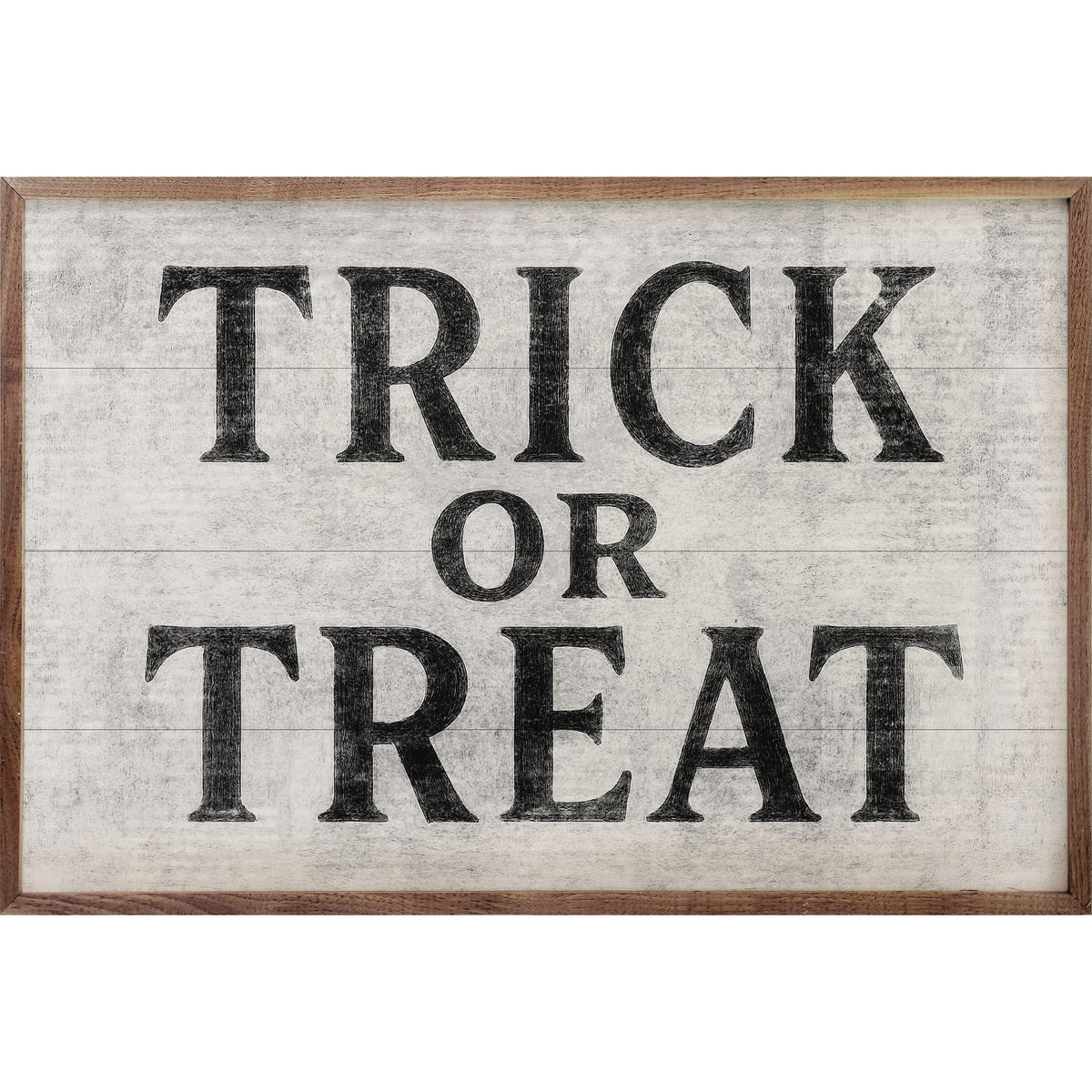 Kendrick Home Walnut Frames 8x5 / White Trick Or Treat
